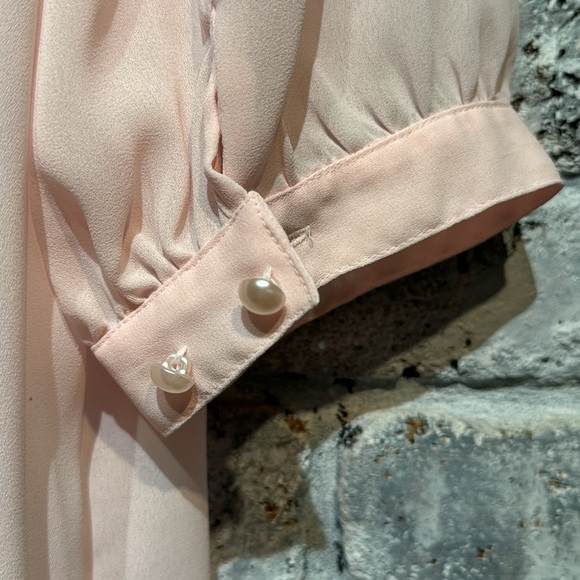 La Blouse Embroidered Pink Button Down - Picture 10 of 13